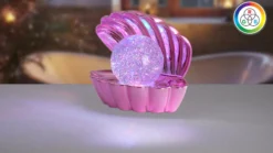 Lámpara de mesa LED Shelly, rosa, plástico, 18 cm, RGB