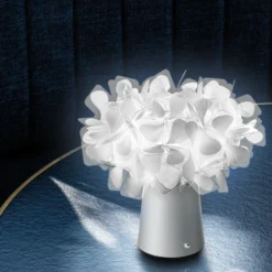 Lámpara de mesa LED Slamp Clizia atenuable «Mama Non Mama», color blanco