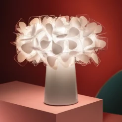 Lámpara de mesa LED Slamp Clizia atenuable «Mama Non Mama», color blanco