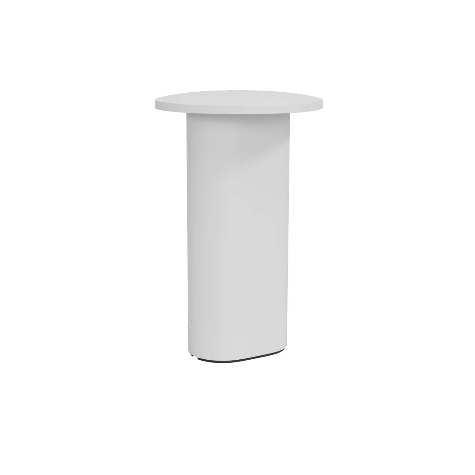 lámpara de mesa LED Solae de Fritz Hansen, blanca, aluminio, IP44