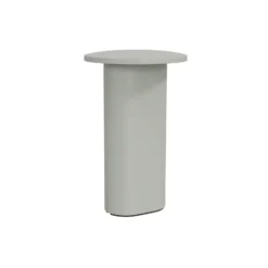 Lámpara de mesa LED Solae de Fritz Hansen, gris, aluminio, IP44