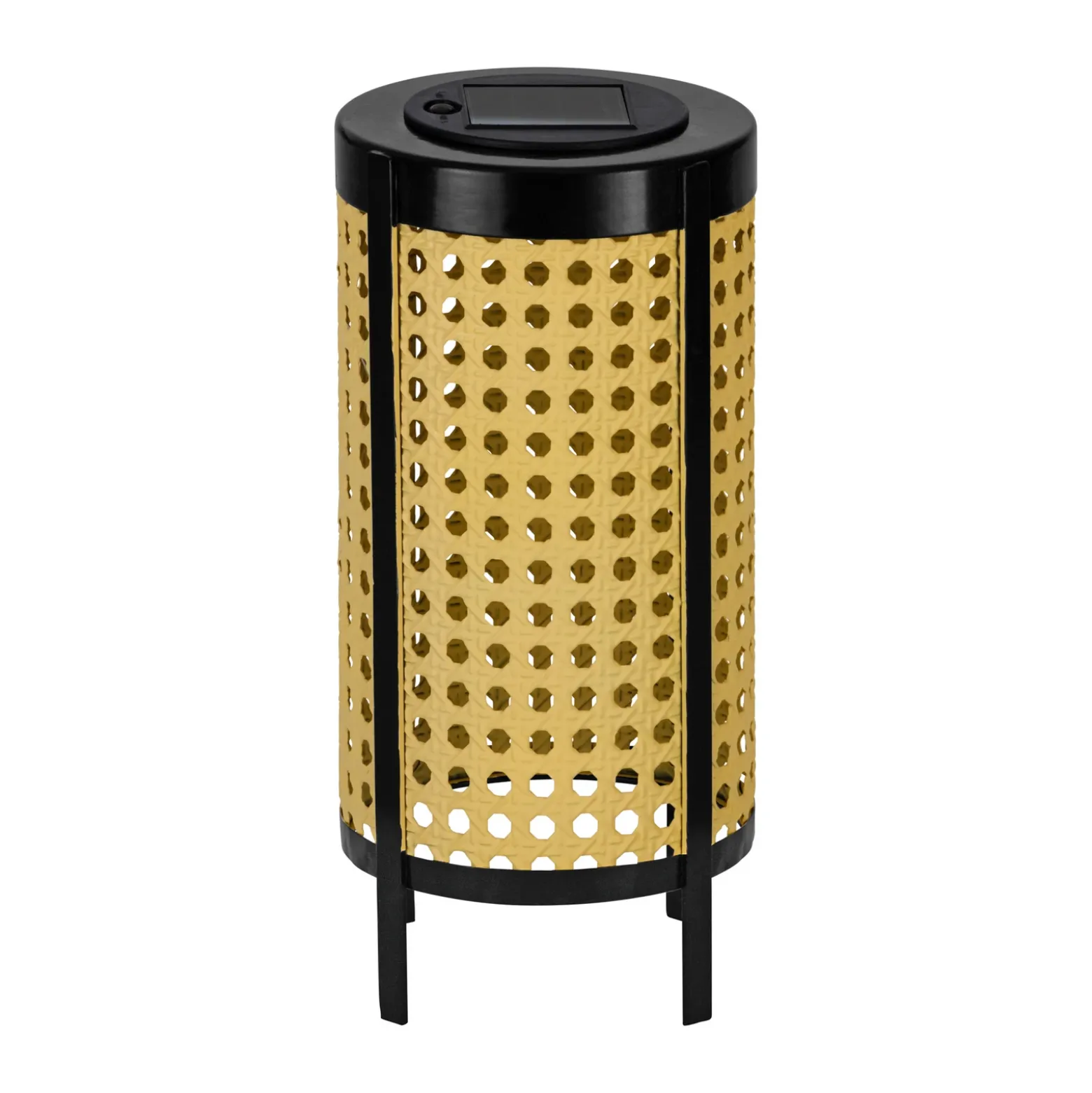 Lámpara de mesa LED solar 48929, altura 26 cm, negro/beige