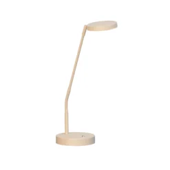 Lámpara de mesa LED Sorento, altura 48 cm, color arena, metal, CCT