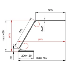 Lámpara de mesa LED Starglass con base de cristal