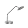 Lámpara de mesa LED Tallri, níquel, altura 60 cm, regulador táctil CCT