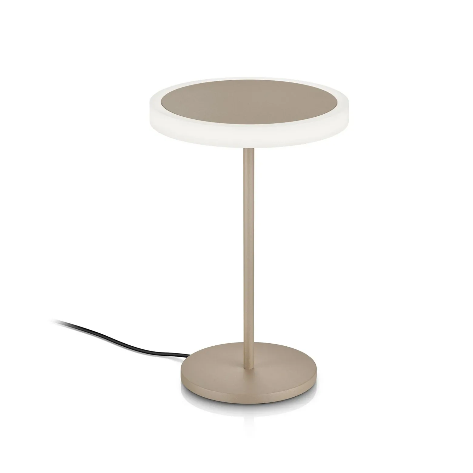 lámpara de mesa LED Tilda, arena metalizada, control por gestos