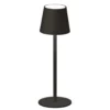 Lámpara de mesa LED Tropea con batería negro arena