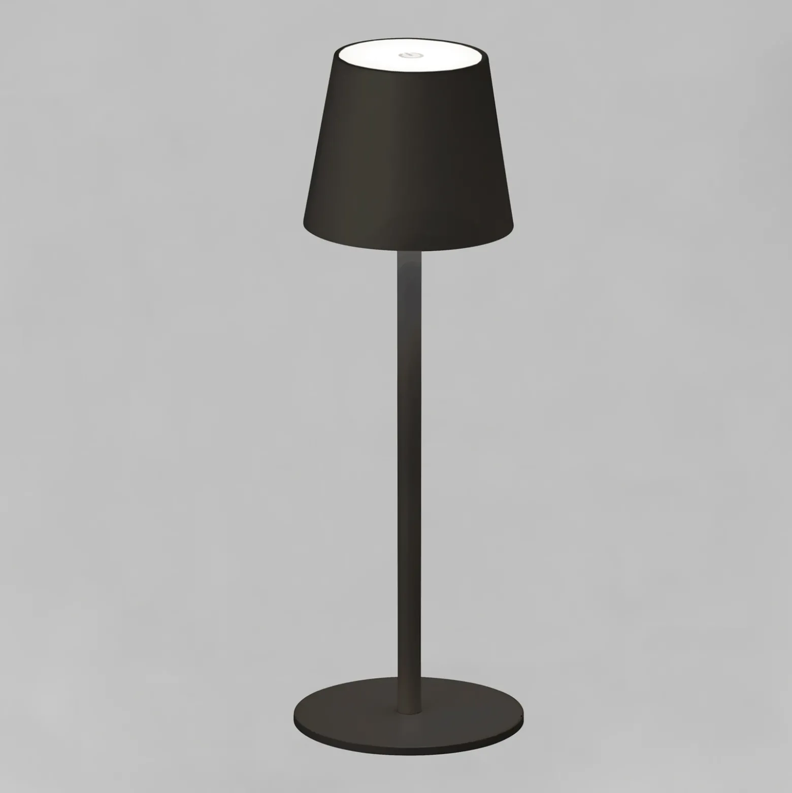 Lámpara de mesa LED Tropea con batería negro arena