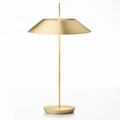 lámpara de mesa LED Vibia Mayfair, dorado mate