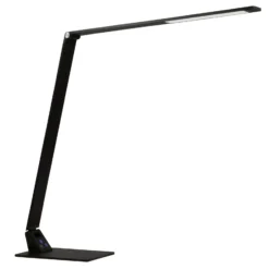 Lámpara de mesa LED Wasp, atenuador táctil, negro