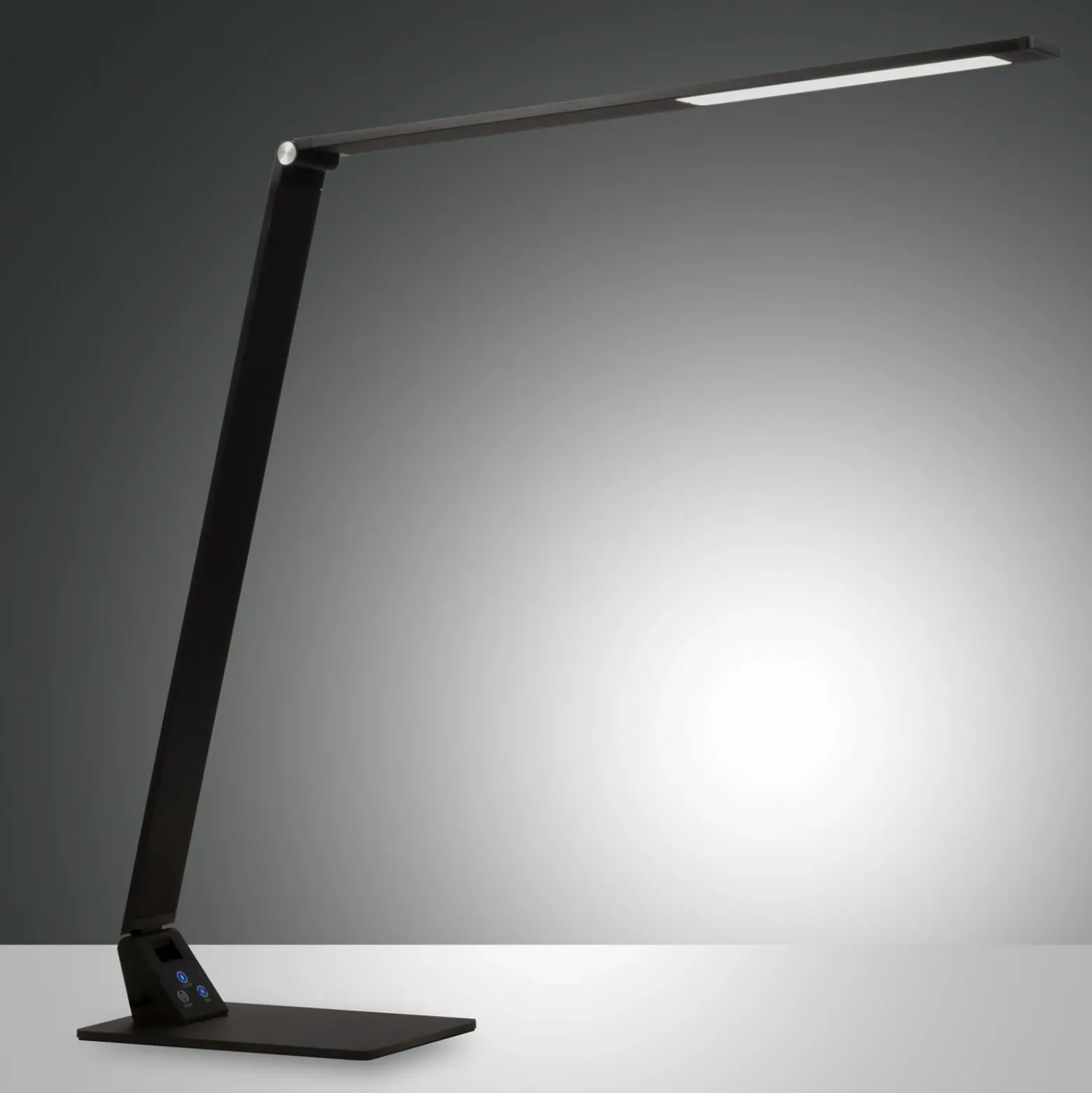 Lámpara de mesa LED Wasp, atenuador táctil, negro