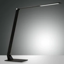 Lámpara de mesa LED Wasp, atenuador táctil, negro