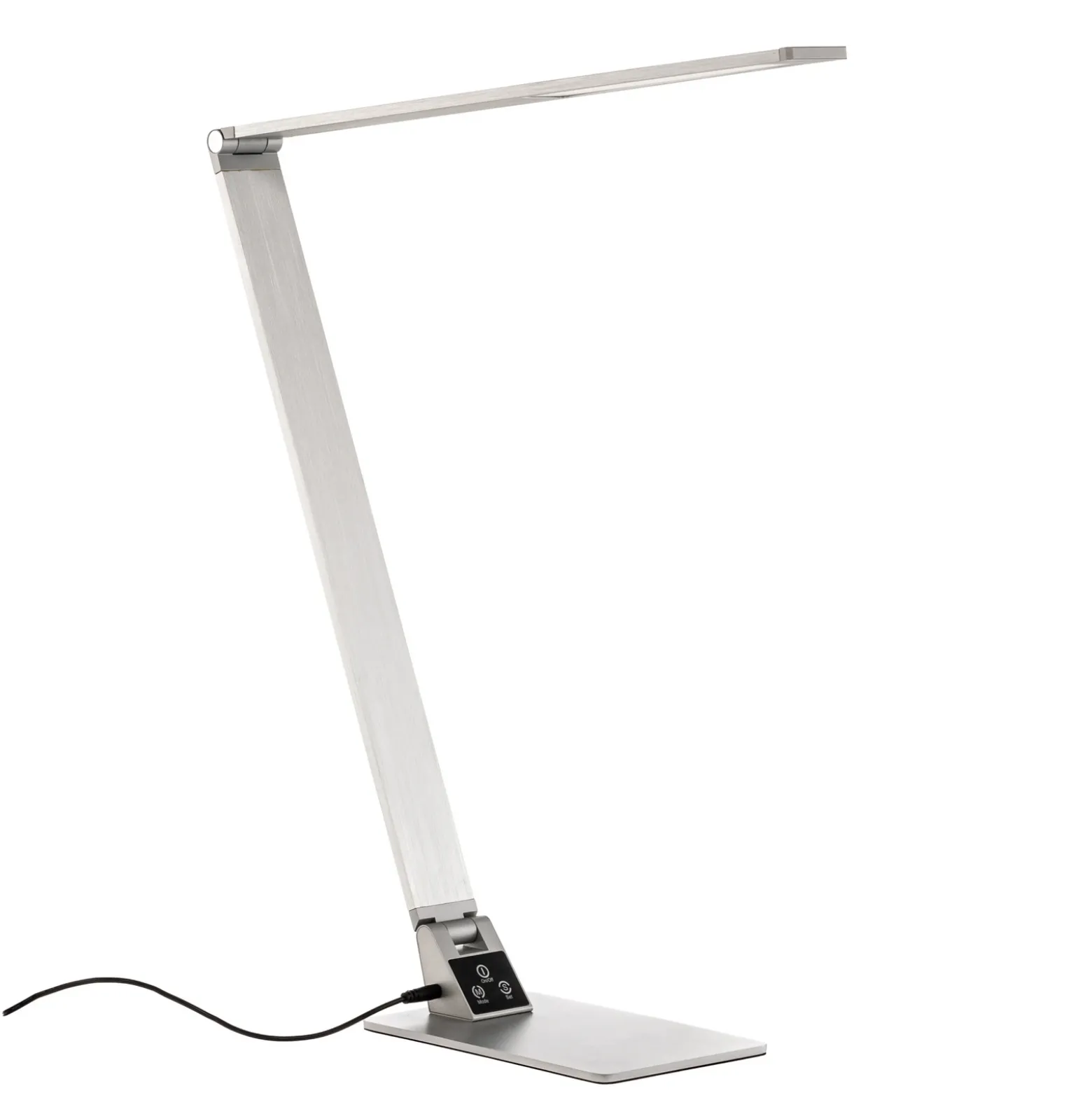 Lámpara de mesa LED Wasp plana, aluminio