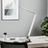 Lámpara de mesa LED Wasp plana, aluminio