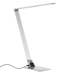 Lámpara de mesa LED Wasp plana, aluminio