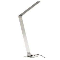 Lámpara de mesa LED Wasp plana, aluminio