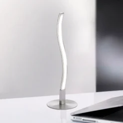 Lámpara de mesa LED Wav 3.000K 30cm acero