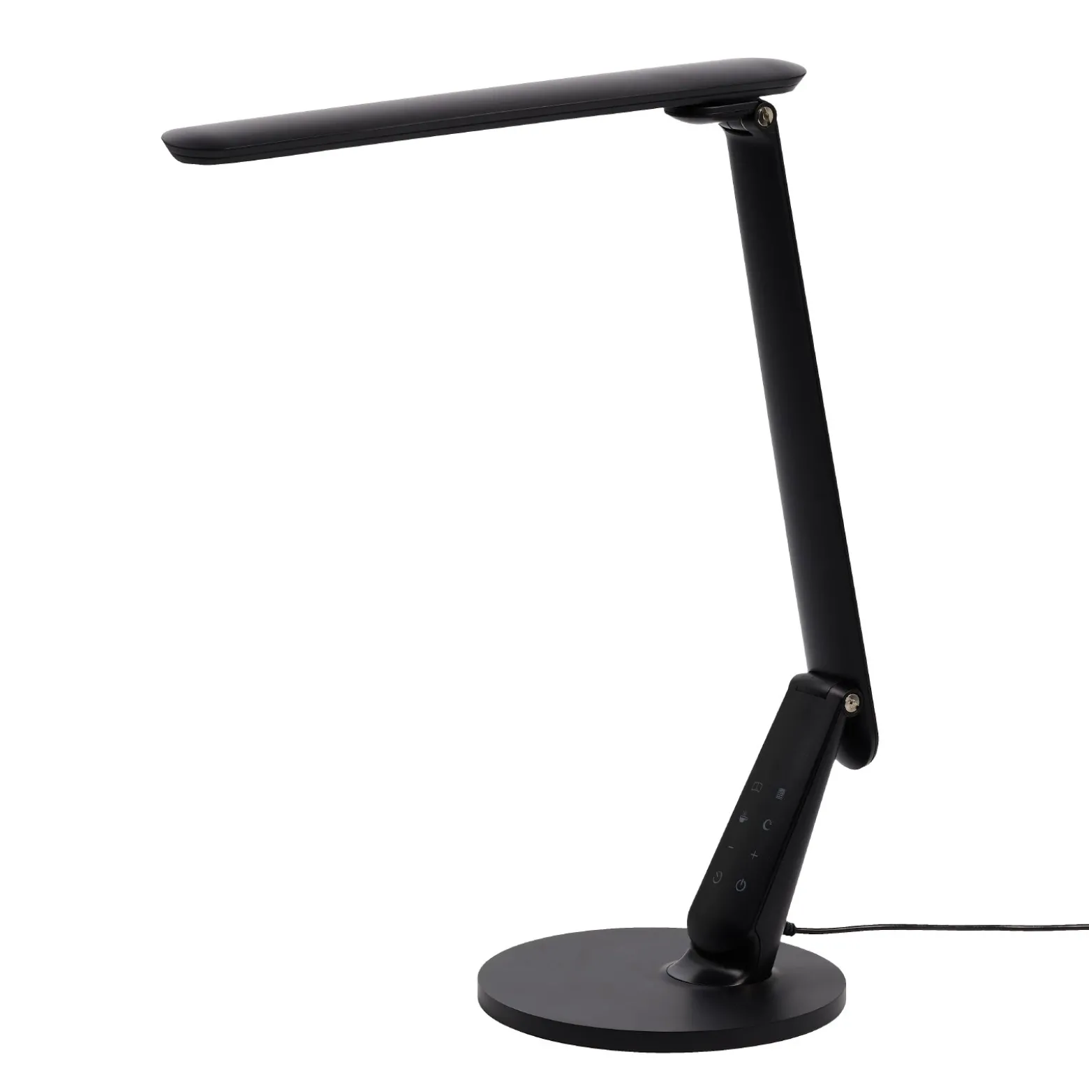 Lámpara de mesa LED Zig, panel de control negro