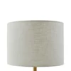 Lámpara de mesa Lindby alabastro, blanco/oro, Ø 30 cm, mármol, E27