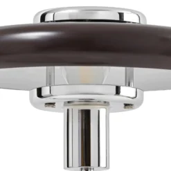 Lámpara de mesa Lindby Branford, estilo retro, marrón, cristal/mármol