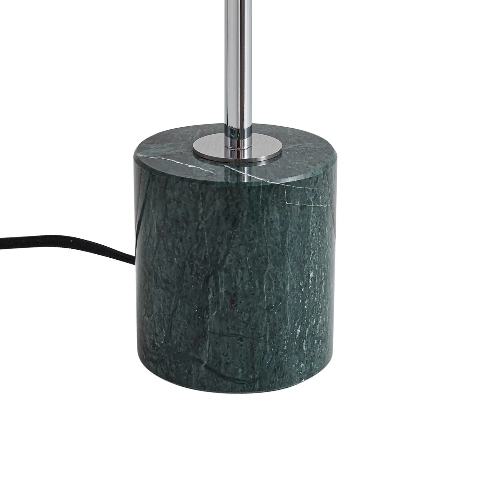 Lámpara de mesa Lindby Branford, retro, blanco/verde, cristal opalino/mármol