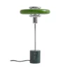Lámpara de mesa Lindby Branford, retro, verde, metal/mármol