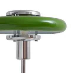 Lámpara de mesa Lindby Branford, retro, verde, metal/mármol