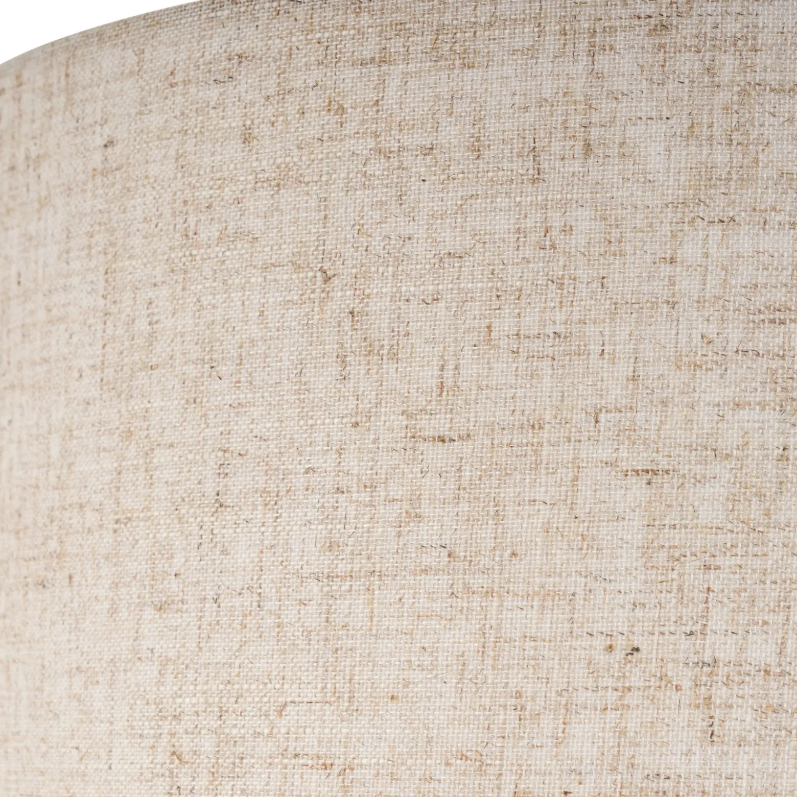 Lámpara de mesa Lindby Elfie, Ø 35 cm, beige, lino, E27