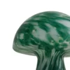 Lámpara de mesa Lindby Hubi, verde, cristal, Ø 22 cm, forma de seta