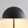 Lámpara de mesa Lindby Idalene, altura 51 cm, negra, metal