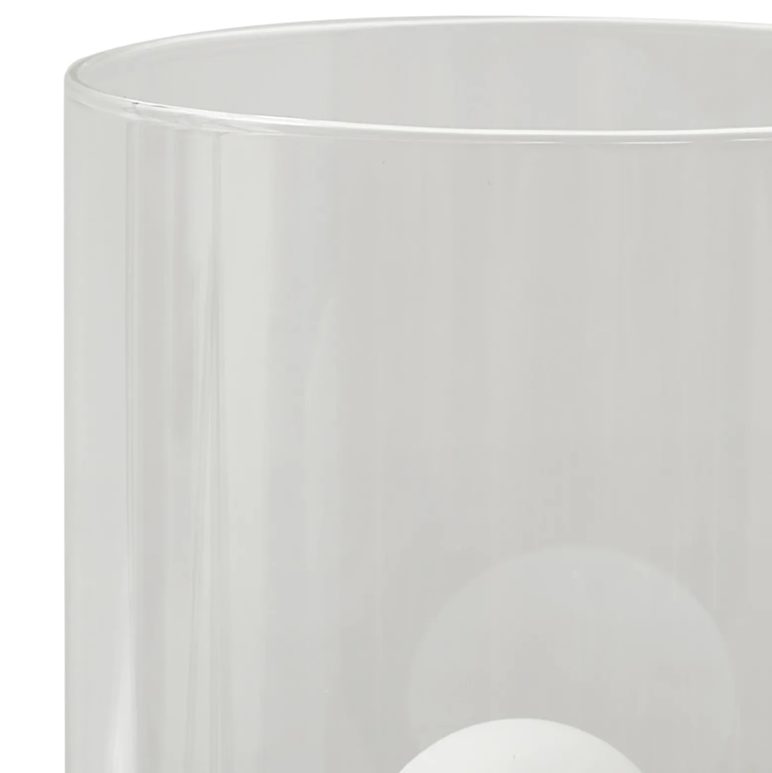Lámpara de mesa Lindby Kupla, opal/claro, cristal, Ø 20 cm, G9