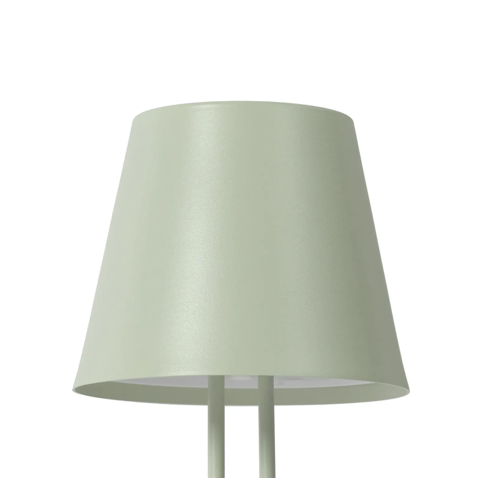 Lámpara de mesa Lindby LED recargable Janea TWIN, verde, metal
