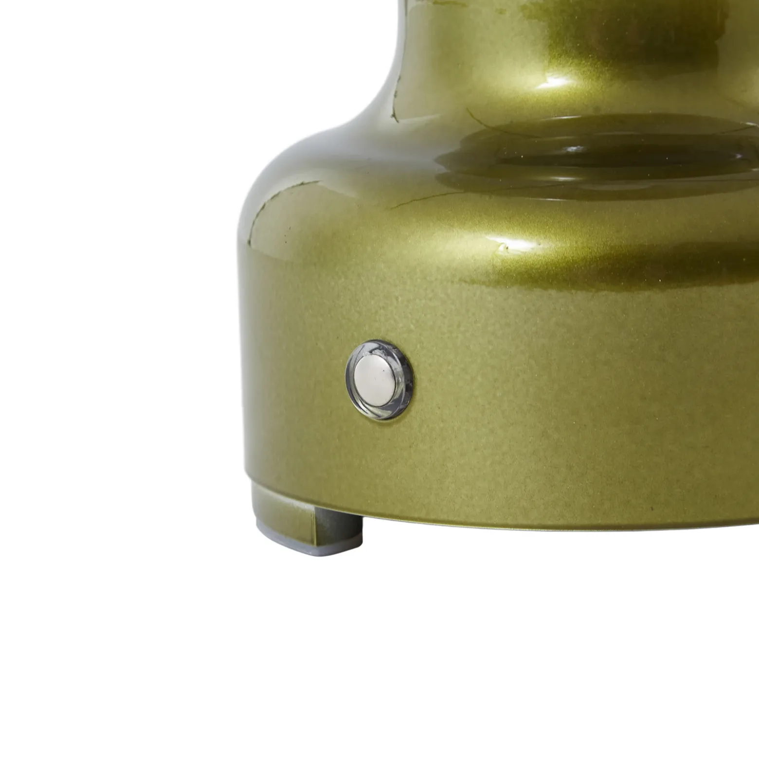 Lámpara de mesa Lindby LED recargable Maxentius, verde, cristal, atenuador