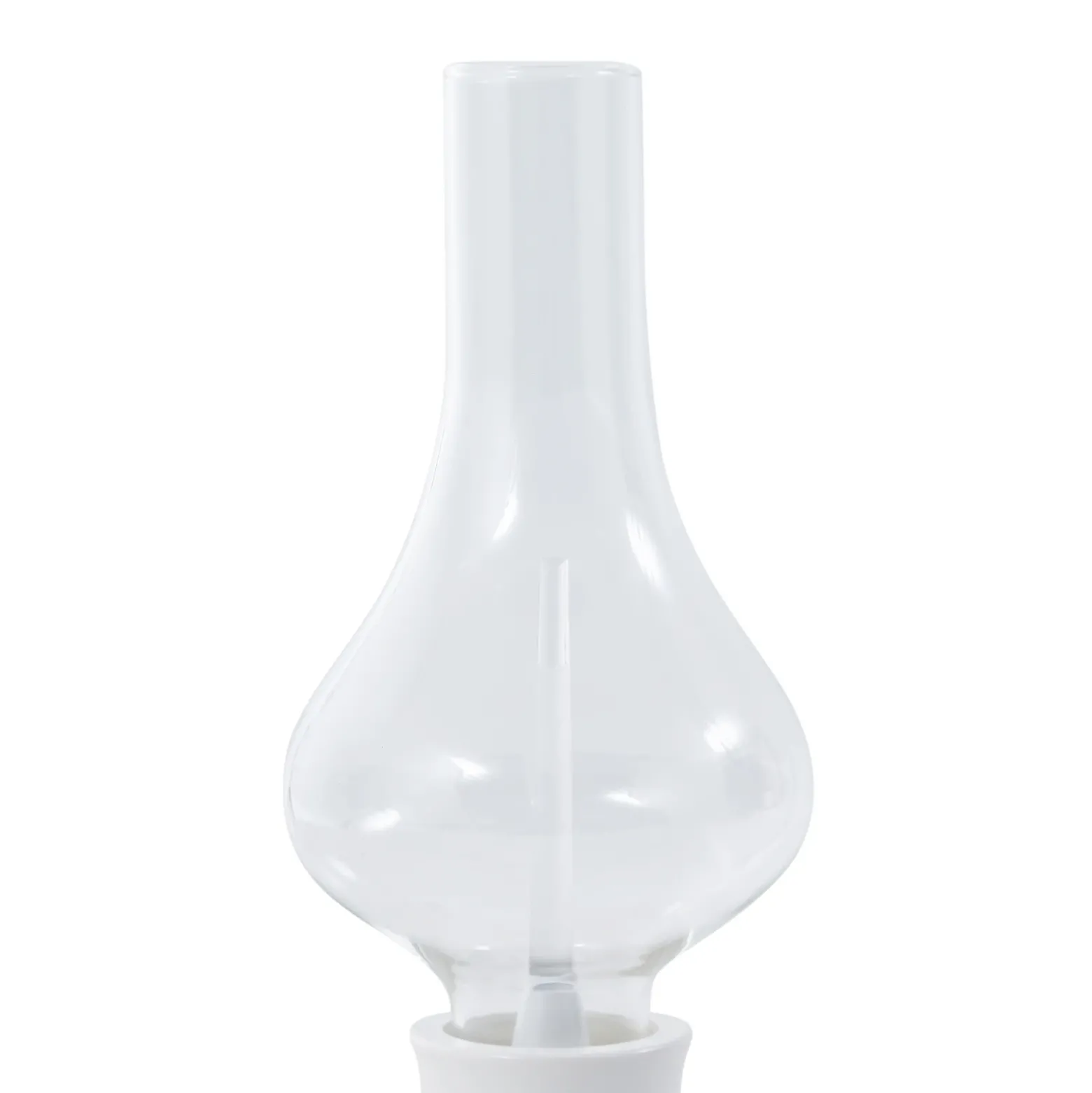 Lámpara de mesa Lindby LED recargable Maxentius, crema, cristal, atenuador