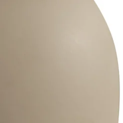 Lámpara de mesa Lindby Lennes, beige, cristal, Ø 20 cm