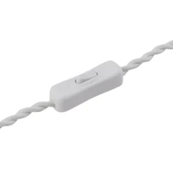 Lámpara de mesa Lindby Nielson, beige, altura pantalla 8,5 cm, yeso