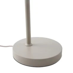 Lámpara de mesa Lindby Ovelia, beige, metal, E27