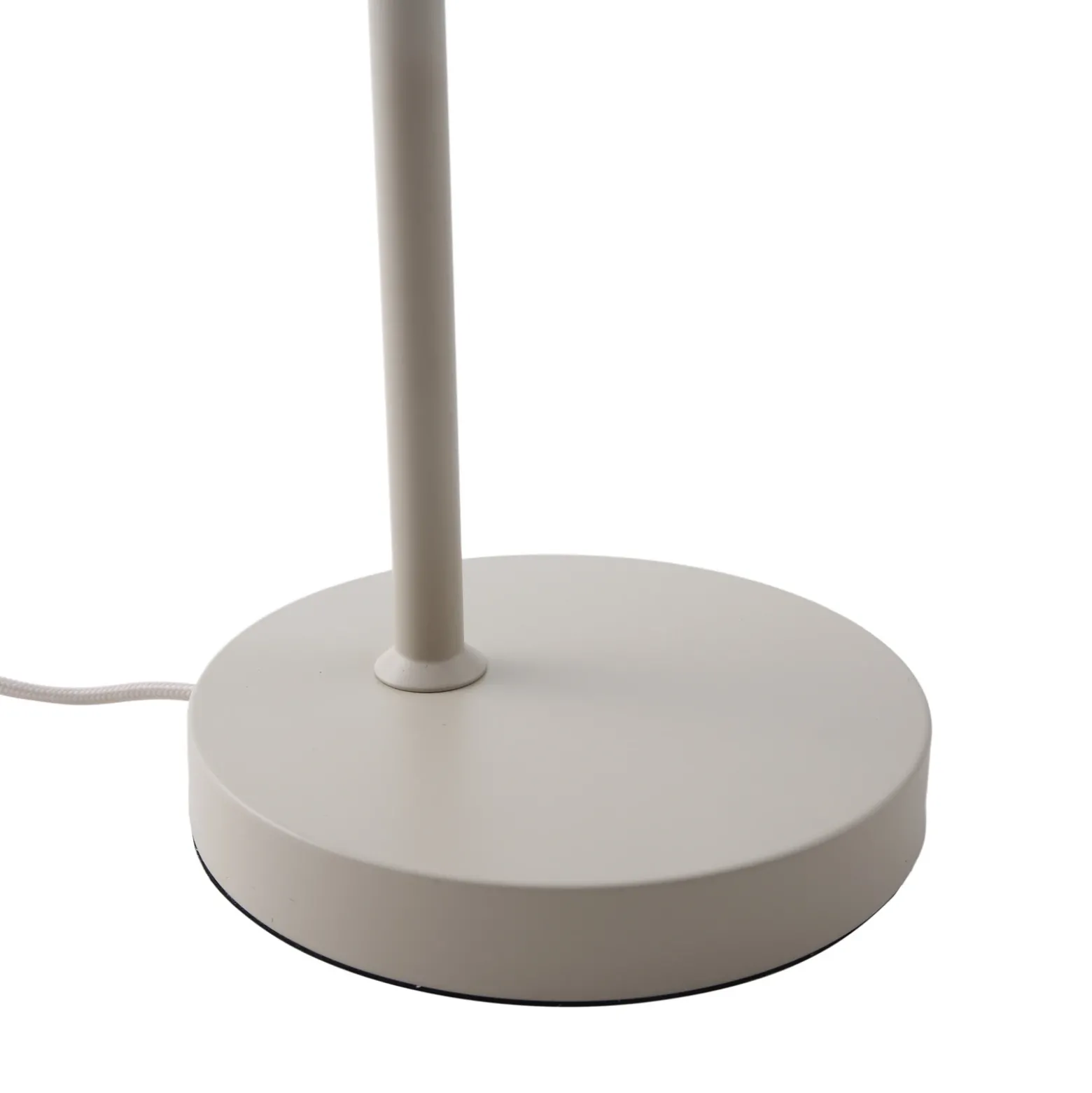 Lámpara de mesa Lindby Ovelia, beige, metal, E27