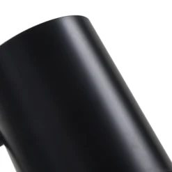 Lámpara de mesa Lindby Radka, negra, plástico, brazo flexible