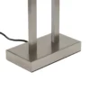 Lámpara de mesa Lindby Sigurd, blanca, tela, altura 54cm, E27