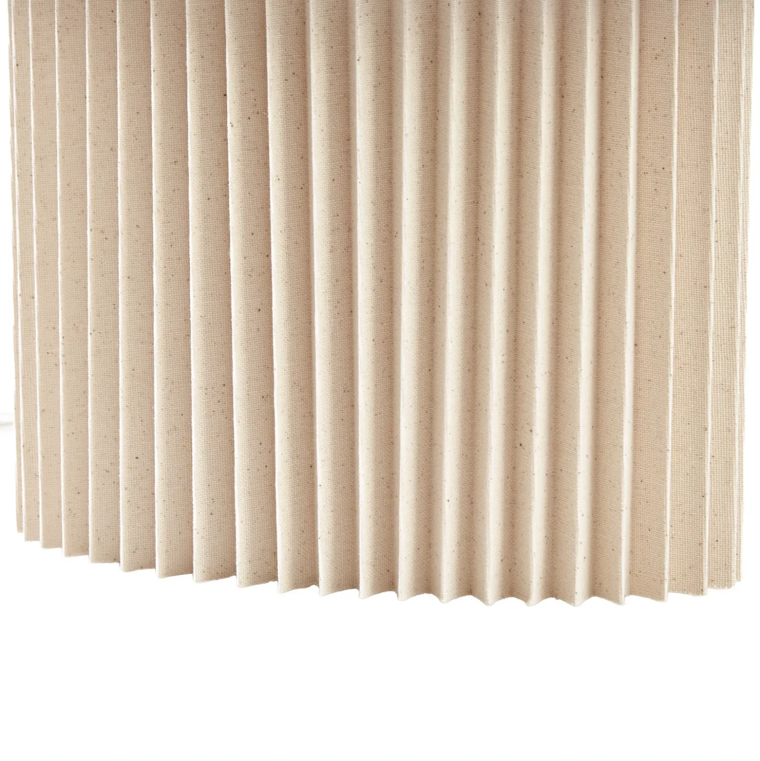 Lámpara de mesa Lindby Tazia, natural/blanca, lino, altura 38 cm