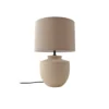 Lámpara de mesa Lindby Thalassia, beige, Ø 30 cm, cerámica