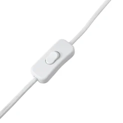 Lámpara de mesa Lindby Thalassia, blanca, Ø 30 cm, cerámica
