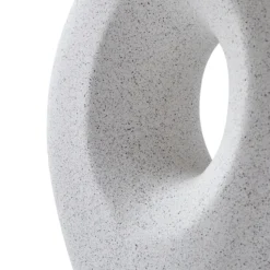 Lámpara de mesa Lindby Thalassia, blanca, Ø 30 cm, cerámica