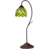 Lámpara de mesa 5LL-6045, verde, estilo Tiffany