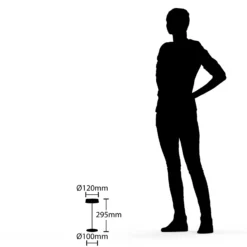 Lámpara de mesa Lucande LED recargable Tibia, negra, aluminio, USB, IP54