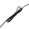Lámpara de mesa Lucande Luoti, negra, textil, altura 57 cm