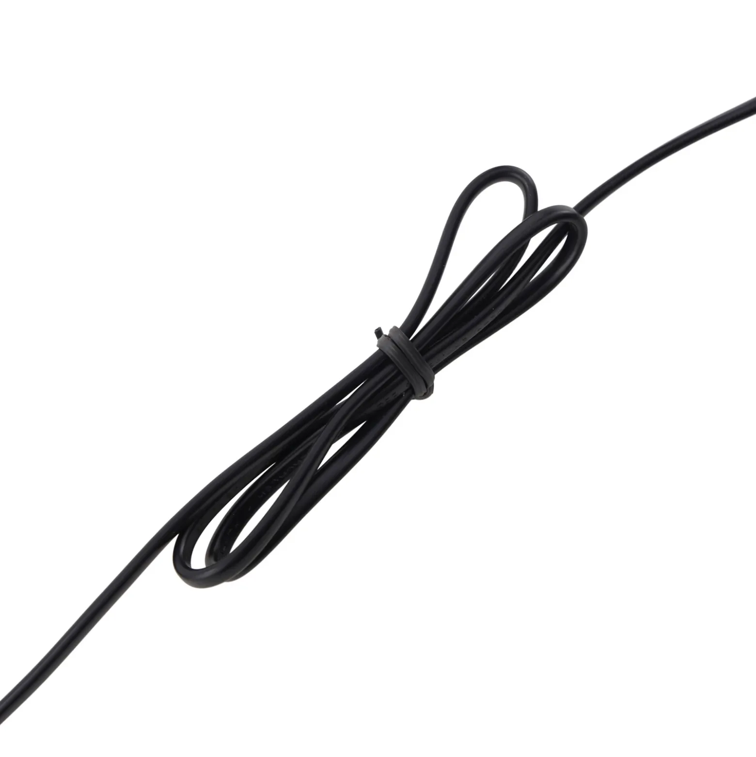 Lámpara de mesa Lucande Luoti, negra, textil, altura 57 cm