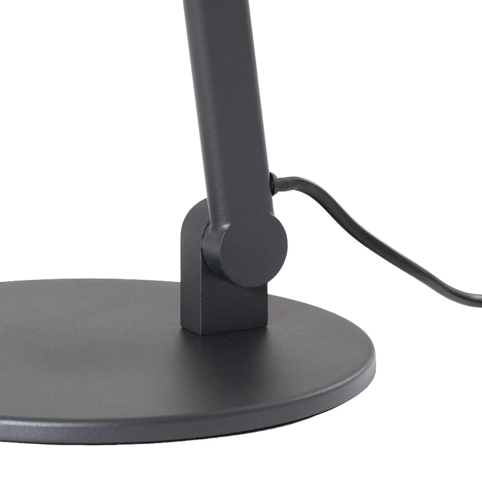 Lámpara de mesa Lucande Silka, 93 cm, negra, regulable, E27