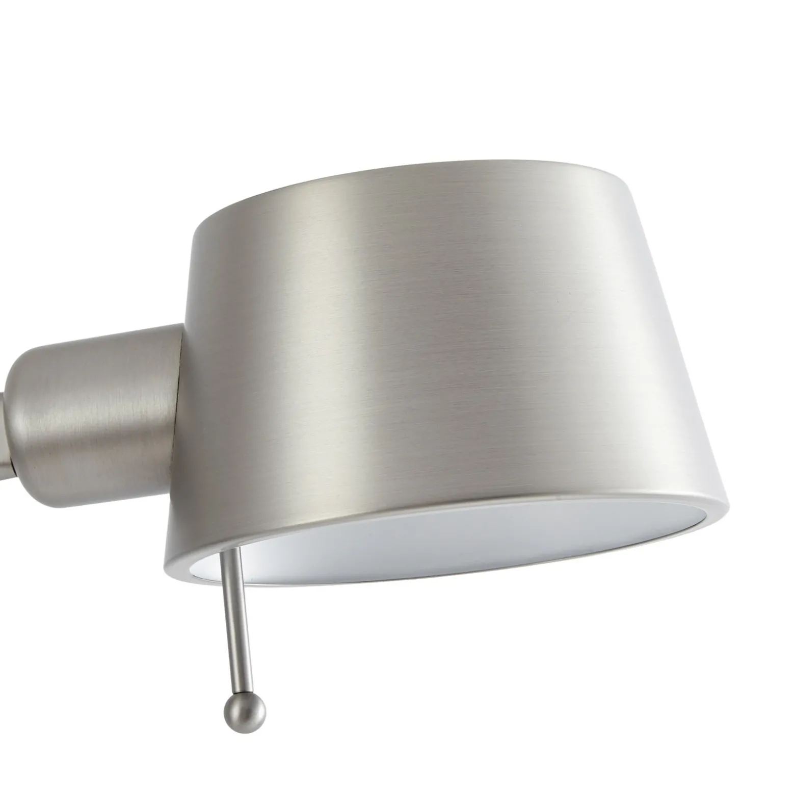 Lámpara de mesa Lucande Silka, 93 cm, níquel, regulable, E27
